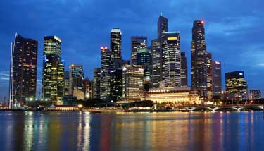 Meeresbrise und Singapur