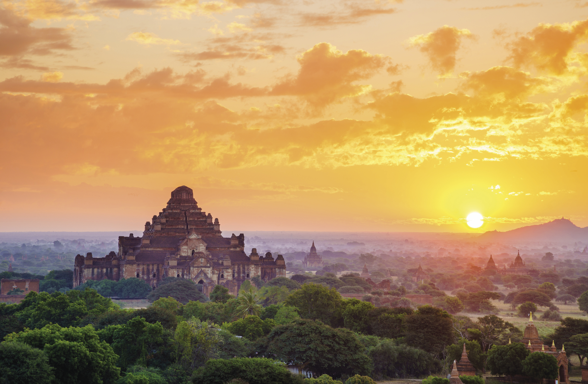 Sonnenuntergang in Bagan