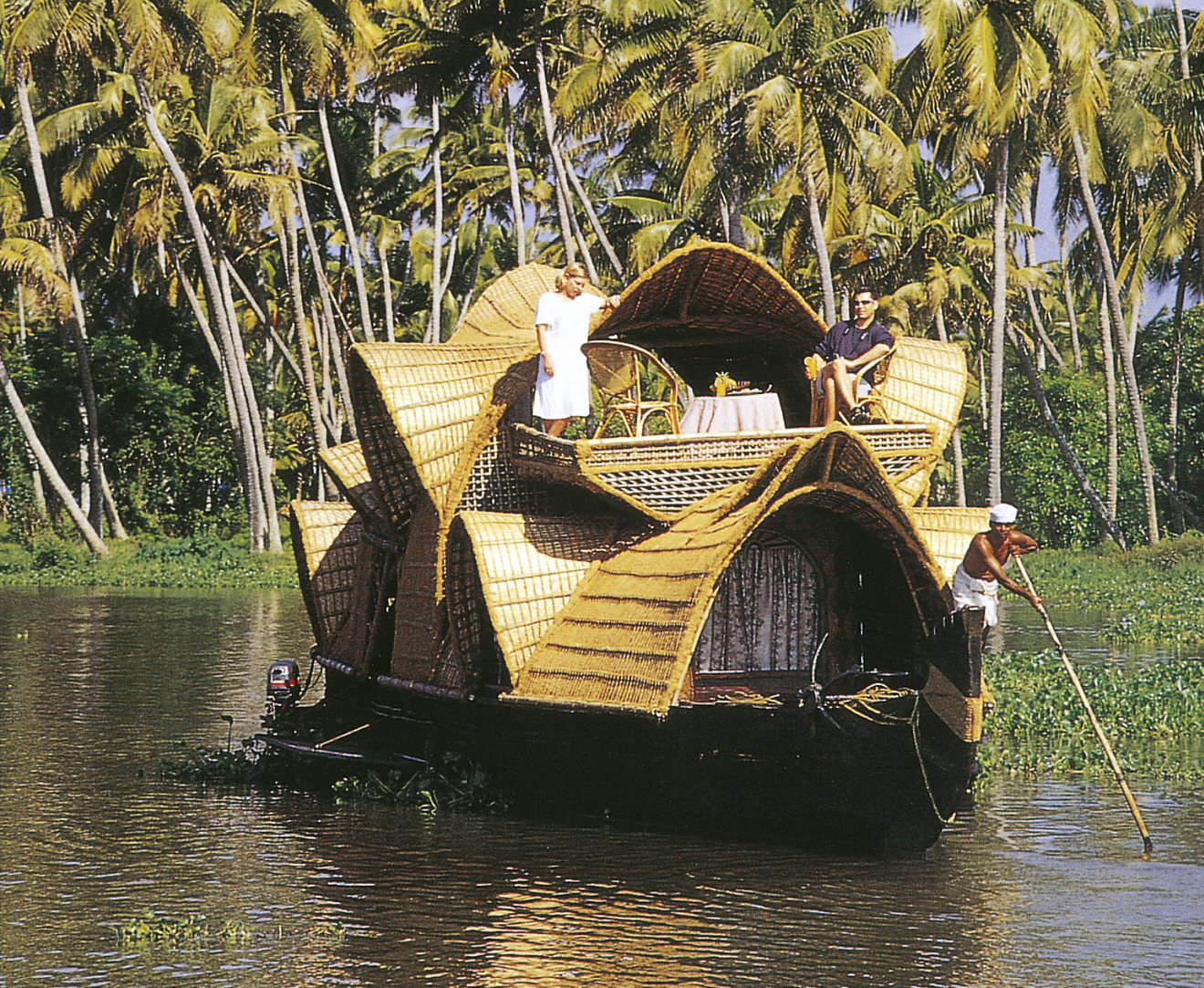Im Hausboot in den Backwaters, Kerala