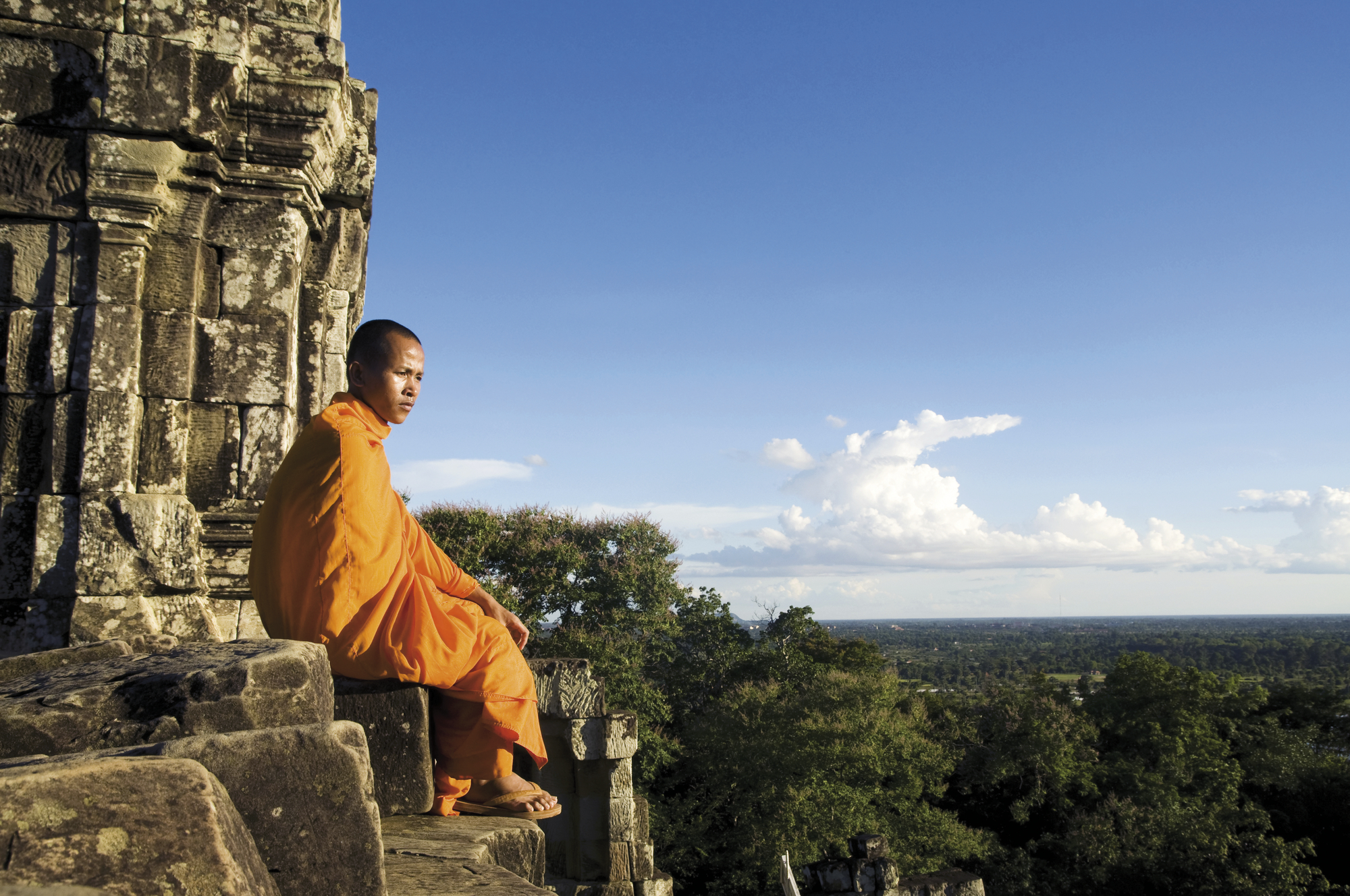 Mönch in Angkor