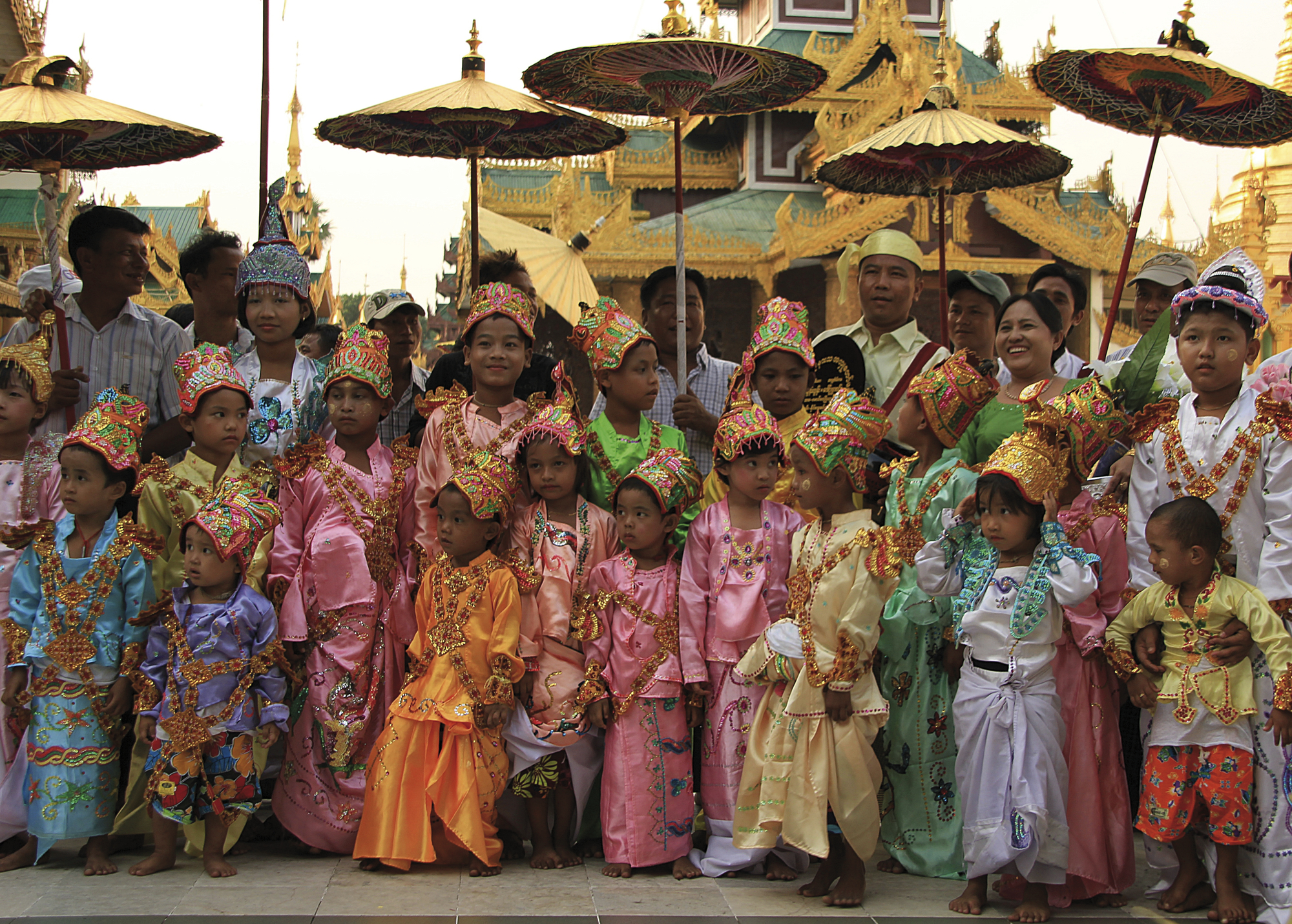 Begegnung in der Shwedagon-Pagode