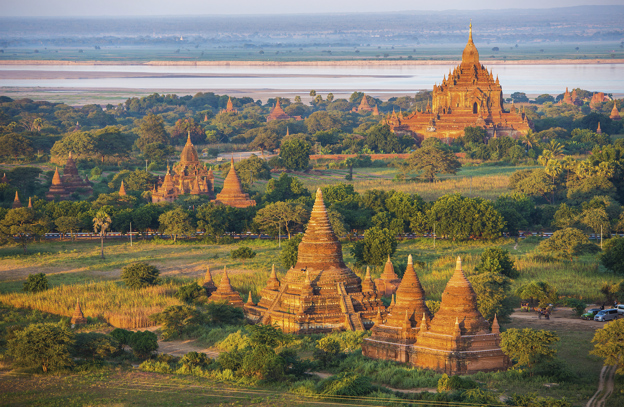 Einzigartige Tempelebene in Bagan