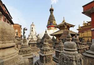 Stupa von Swyambhunath, Kathamndu Stupa von Swyambhunath, Kathamndu