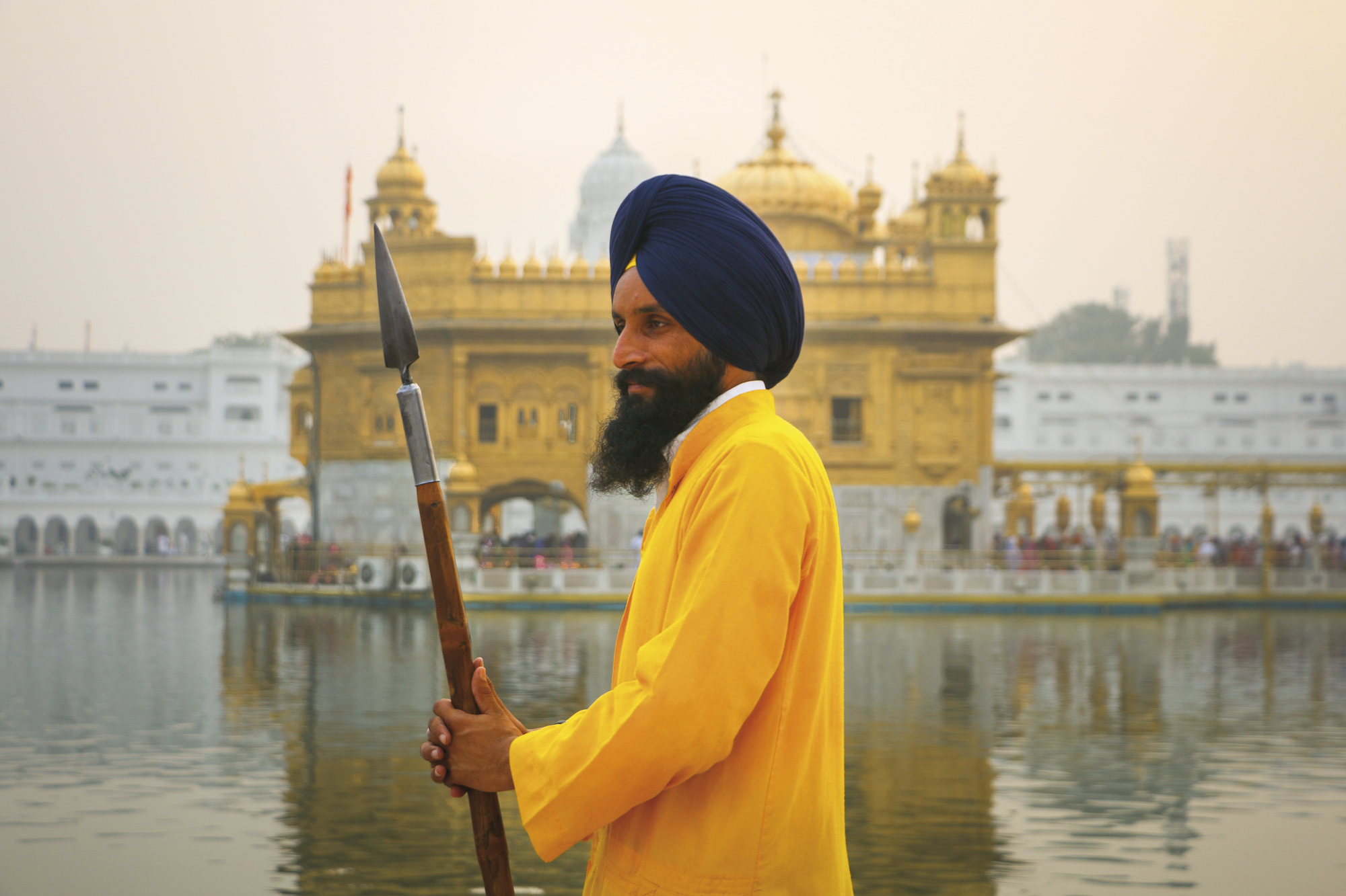 Sikh-Wärter am Goldenen Tempel