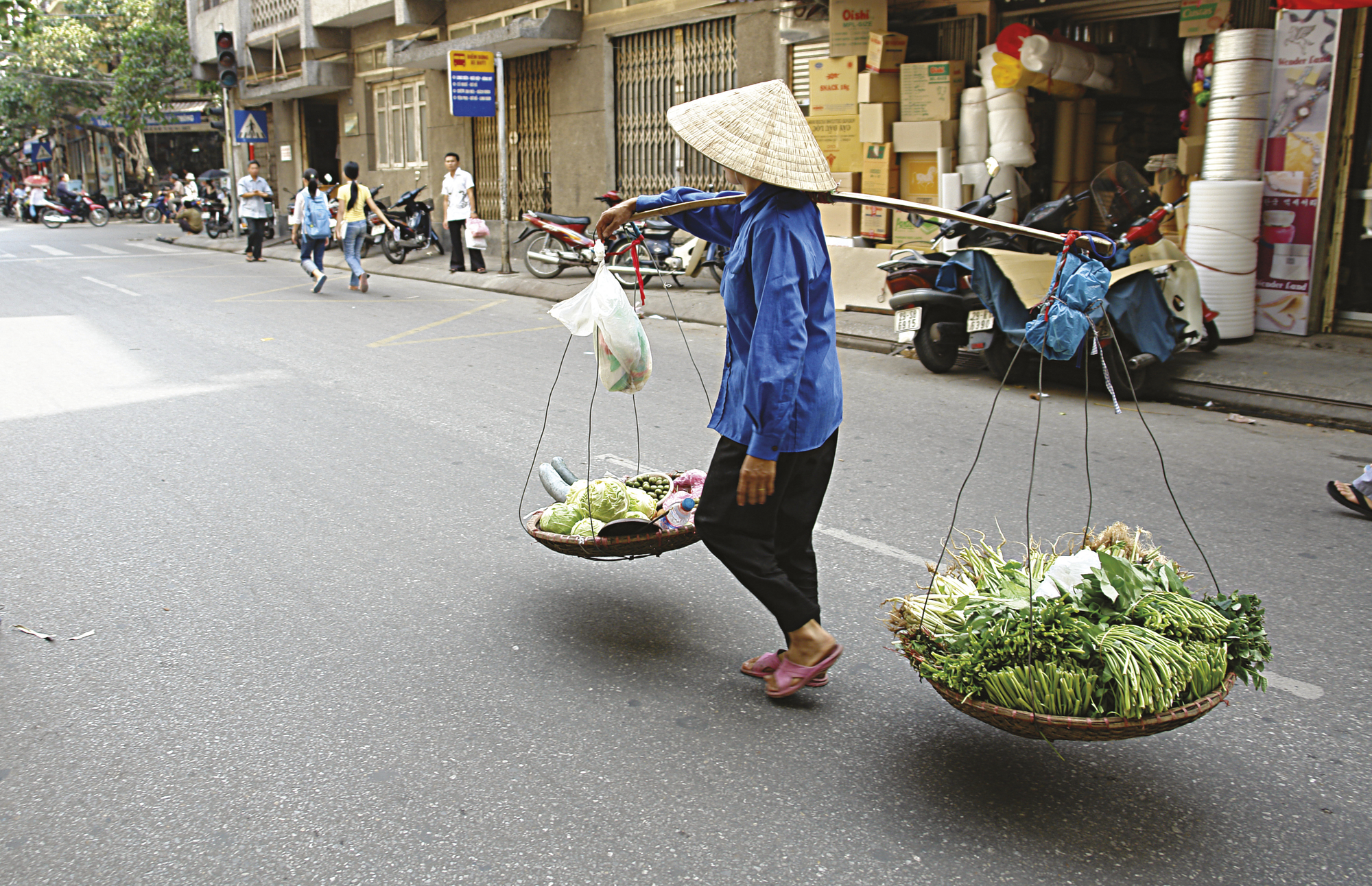 Straßenszene in Hanoi